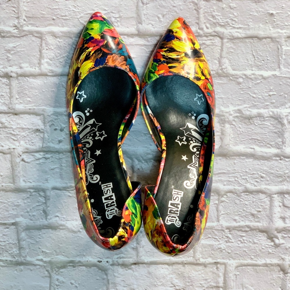 Multi-colored high heels